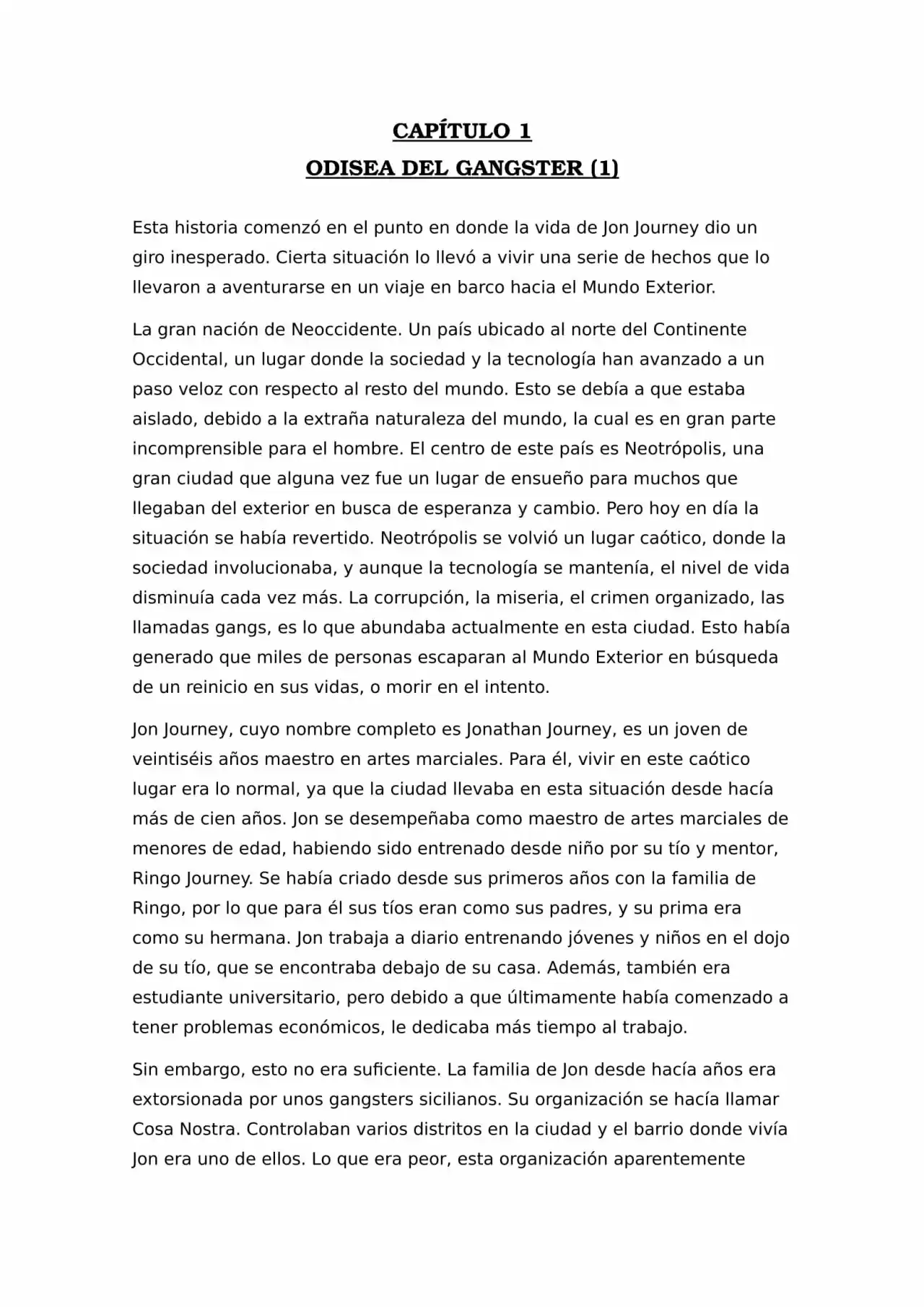 N.E.O. «Never Ending Odyssey» (Novela) - Capítulo 1.10 - Página 1 - LectorTMOo