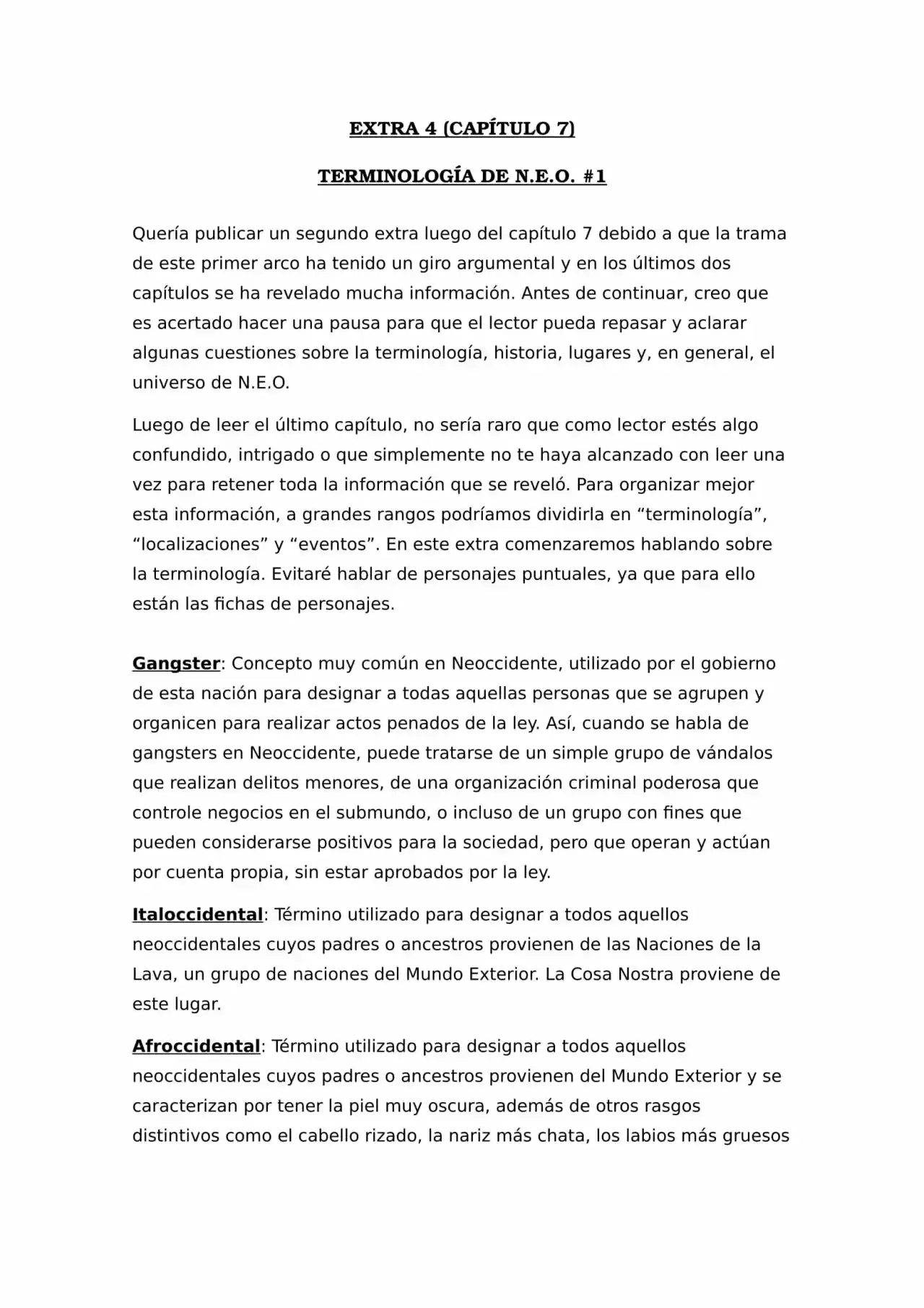 N.E.O. «Never Ending Odyssey» (Novela) - Capítulo 7.60 - Página 1 - LectorTMOo