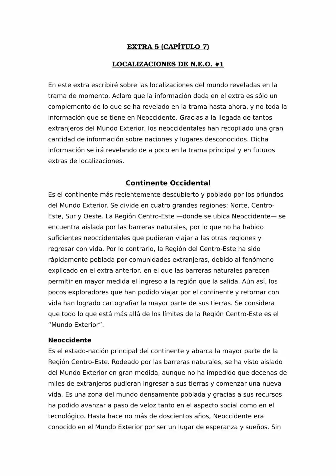 N.E.O. «Never Ending Odyssey» (Novela) - Capítulo 7.70 - Página 1 - LectorTMOo