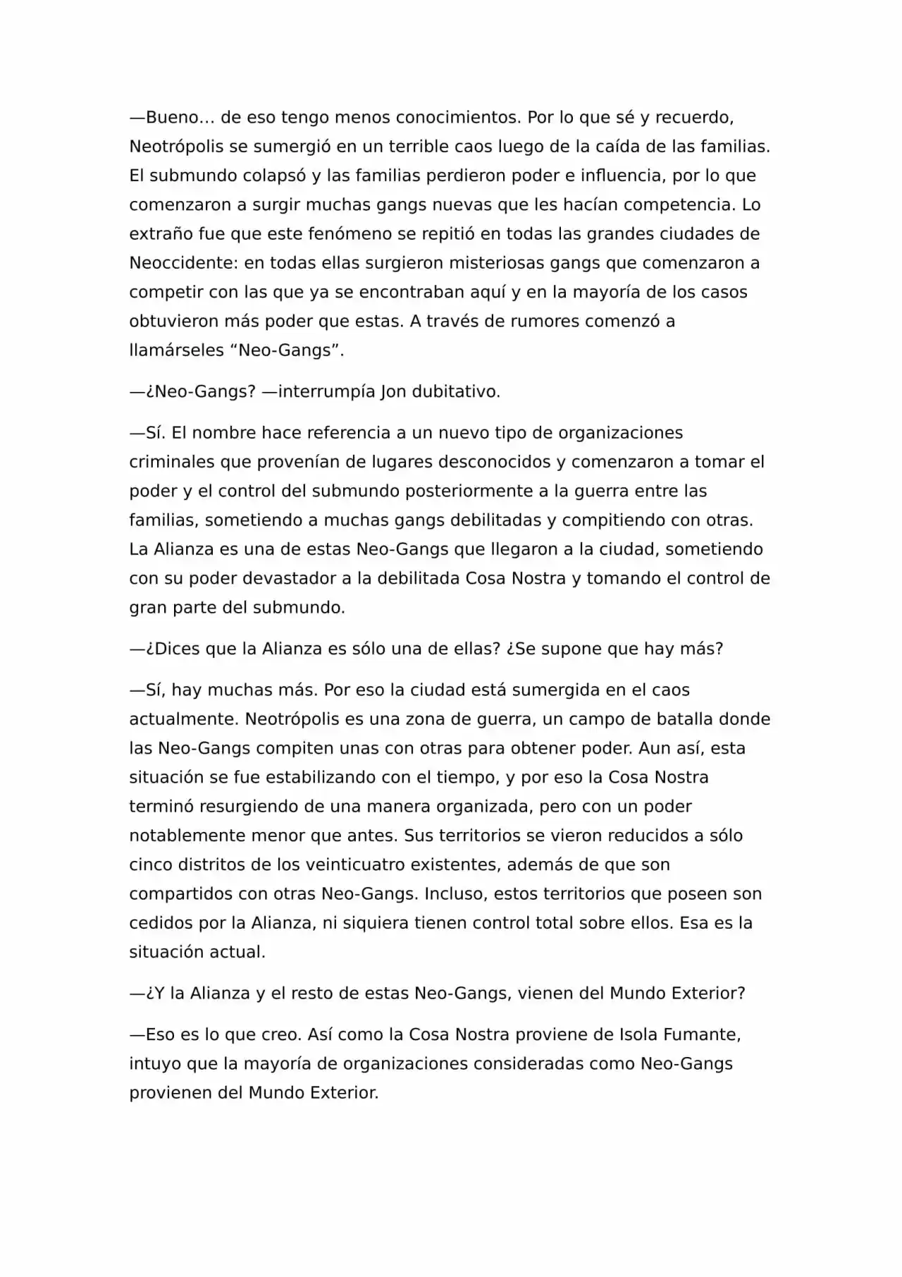 N.E.O. «Never Ending Odyssey» (Novela) - Capítulo 7 - Página 4 - LectorTMOo