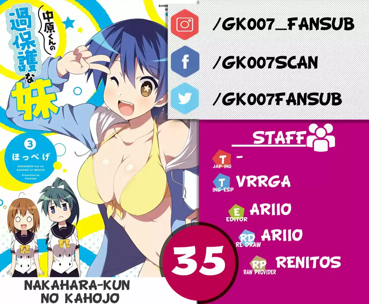 Nakahara-kun No Kahogo Na Imouto - Capítulo 35 - Página 1 - LectorTMOo