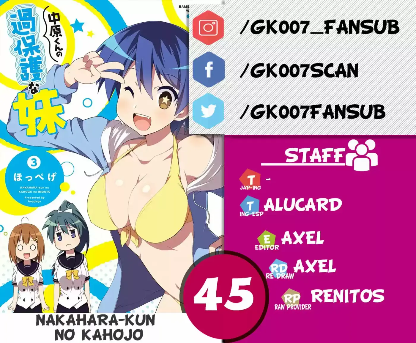 Nakahara-kun No Kahogo Na Imouto - Capítulo 45 - Página 1 - LectorTMOo