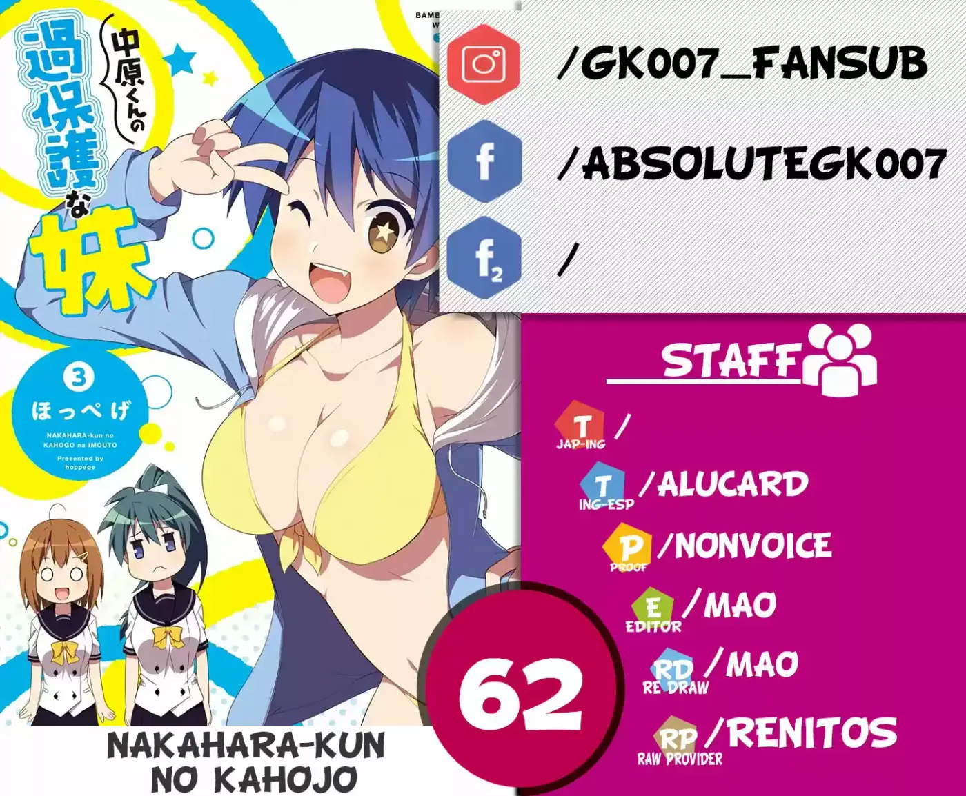 Nakahara-kun No Kahogo Na Imouto - Capítulo 62 - Página 1 - LectorTMOo