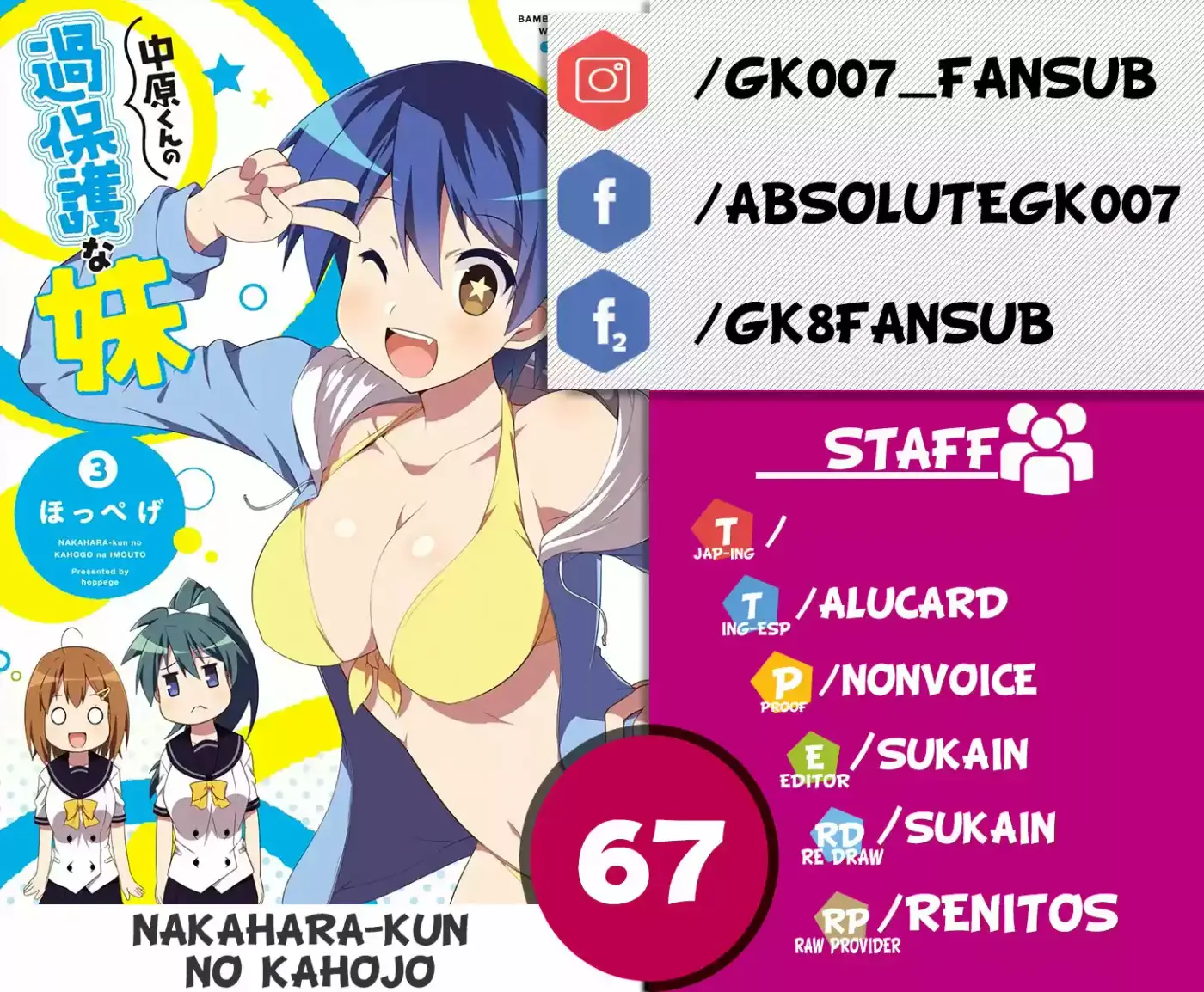 Nakahara-kun No Kahogo Na Imouto - Capítulo 67 - Página 1 - LectorTMOo