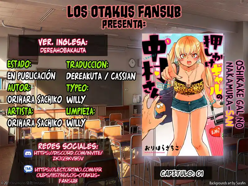 Nakamura-san, La Gyaru No Invitada - Capítulo 1 - Página 1 - LectorTMOo