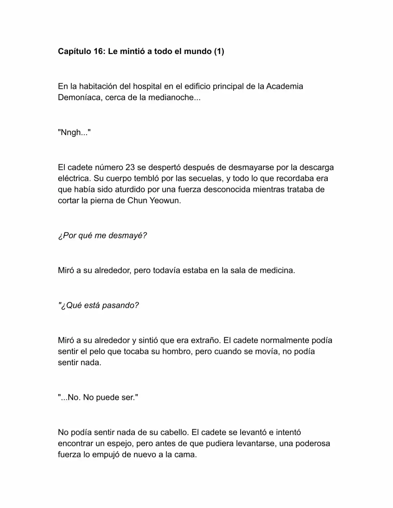 Nano Machine (Novela) - Capítulo 16 - Página 1 - LectorTMOo