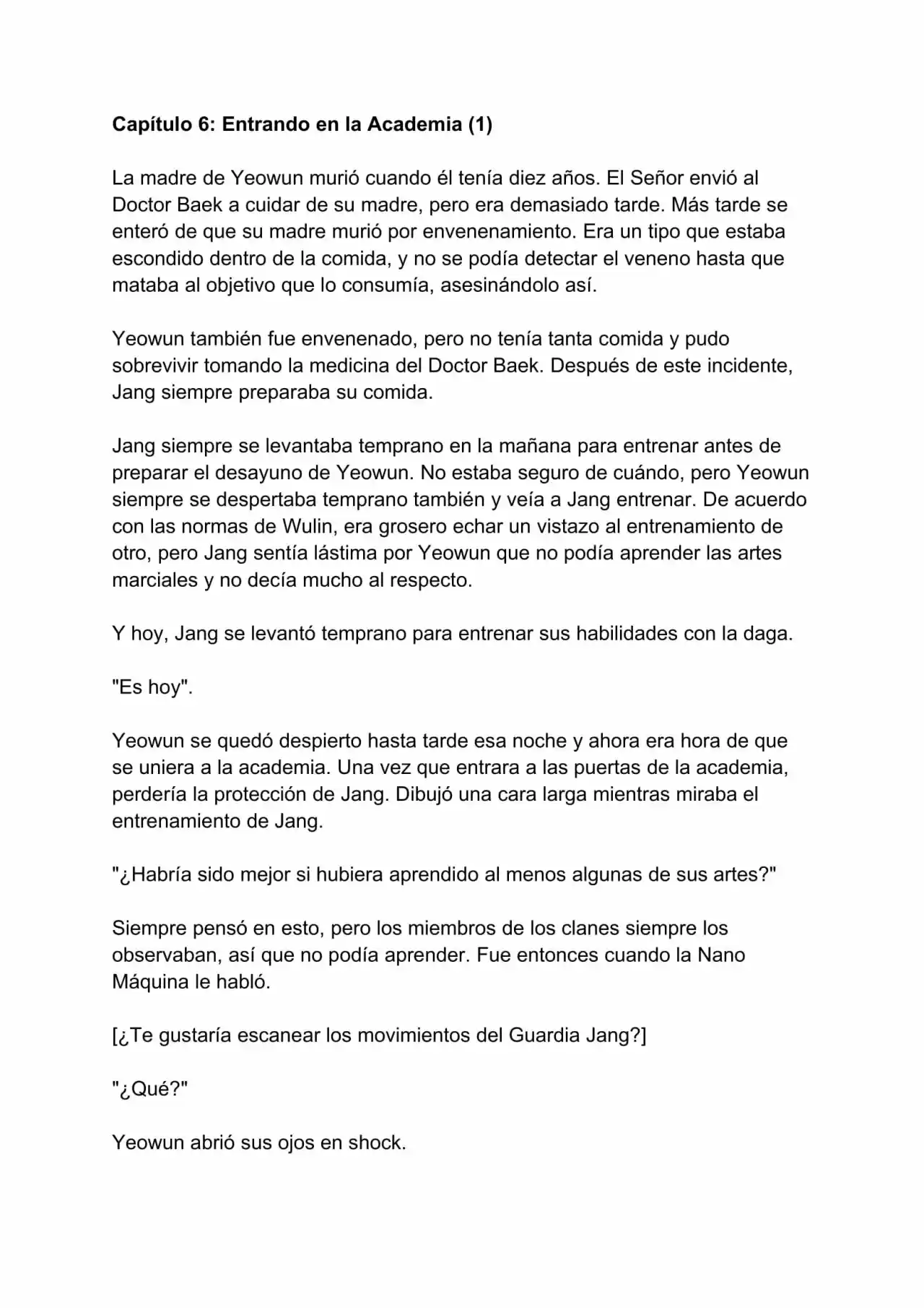 Nano Machine (Novela) - Capítulo 6 - Página 1 - LectorTMOo