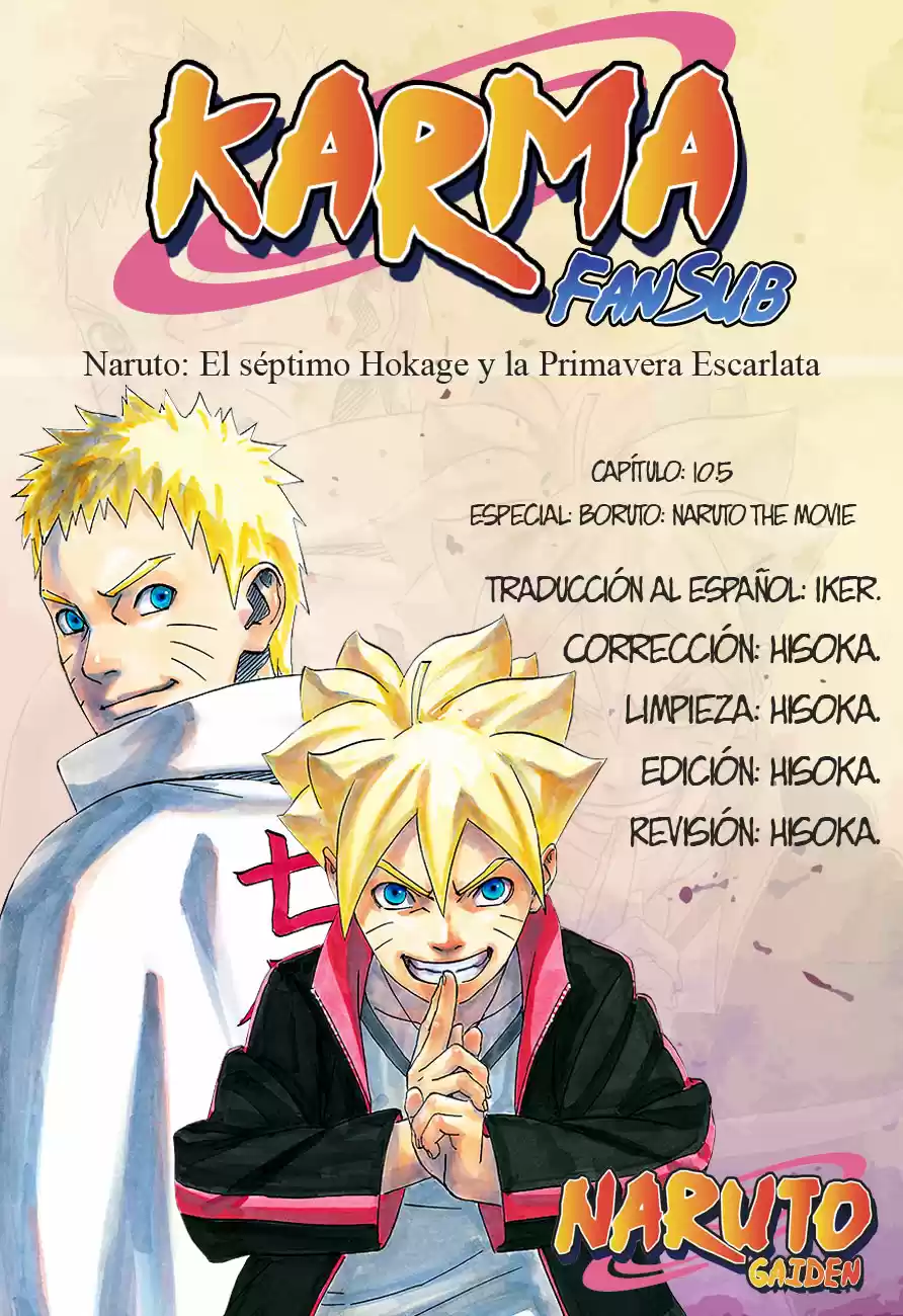 Naruto Gaiden: Nanadaime Hokage To Akairo No Hanatsuzuki - Capítulo 10.05 - Página 1 - LectorTMOo