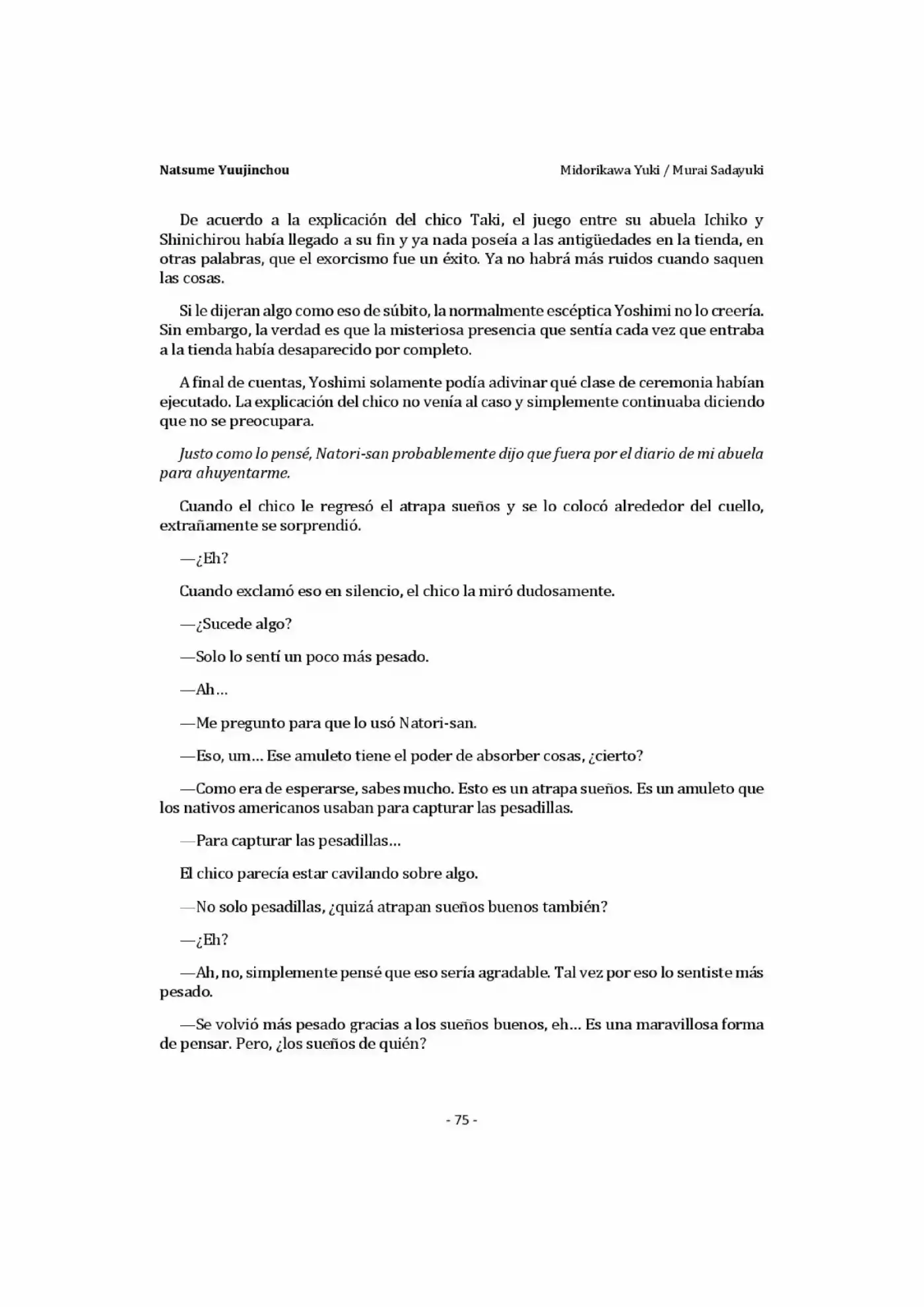 Natsume Yuujinchou Novela Ligera (Novela) - Capítulo 1.50 - Página 25 - LectorTMOo