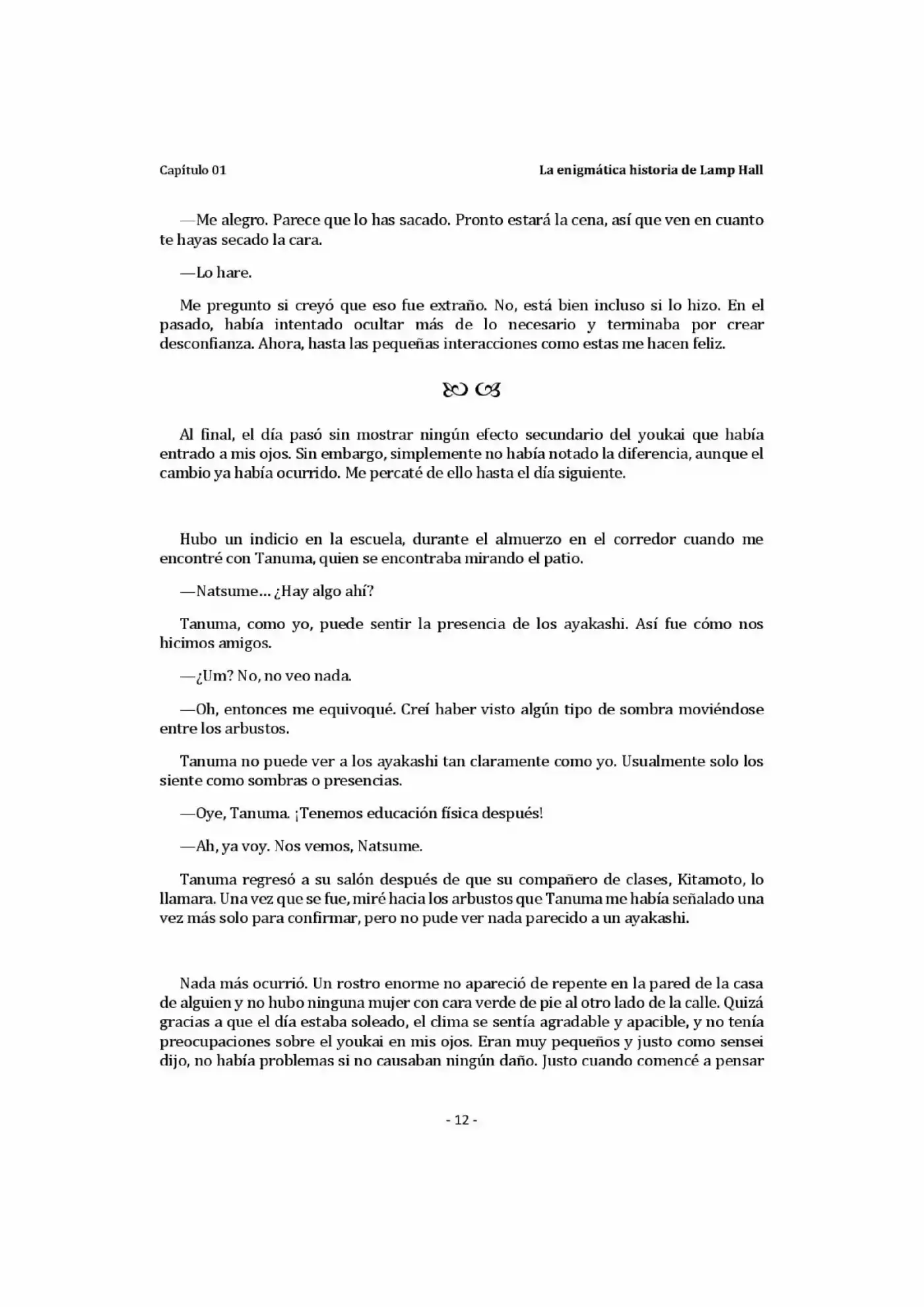 Natsume Yuujinchou Novela Ligera (Novela) - Capítulo 1 - Página 12 - LectorTMOo