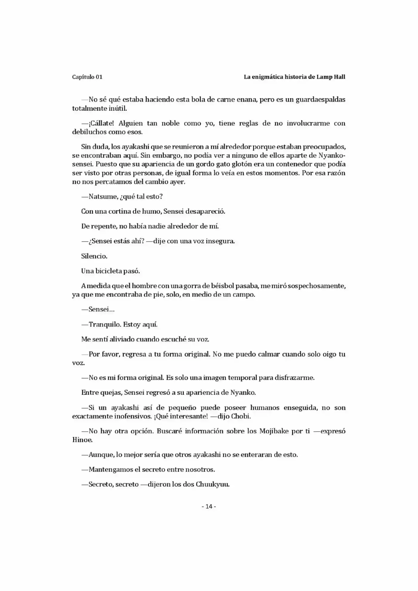 Natsume Yuujinchou Novela Ligera (Novela) - Capítulo 1 - Página 14 - LectorTMOo