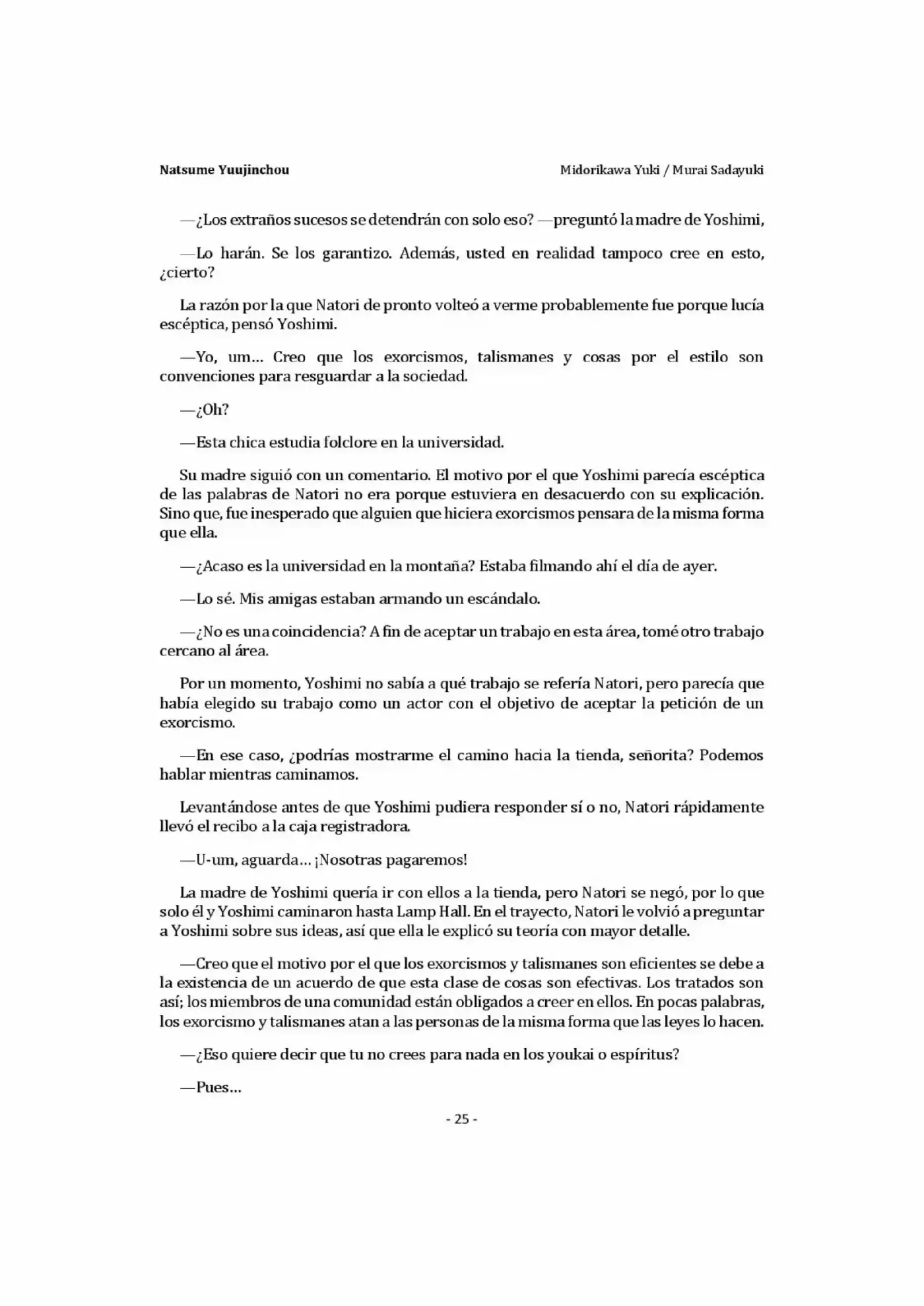 Natsume Yuujinchou Novela Ligera (Novela) - Capítulo 1 - Página 25 - LectorTMOo