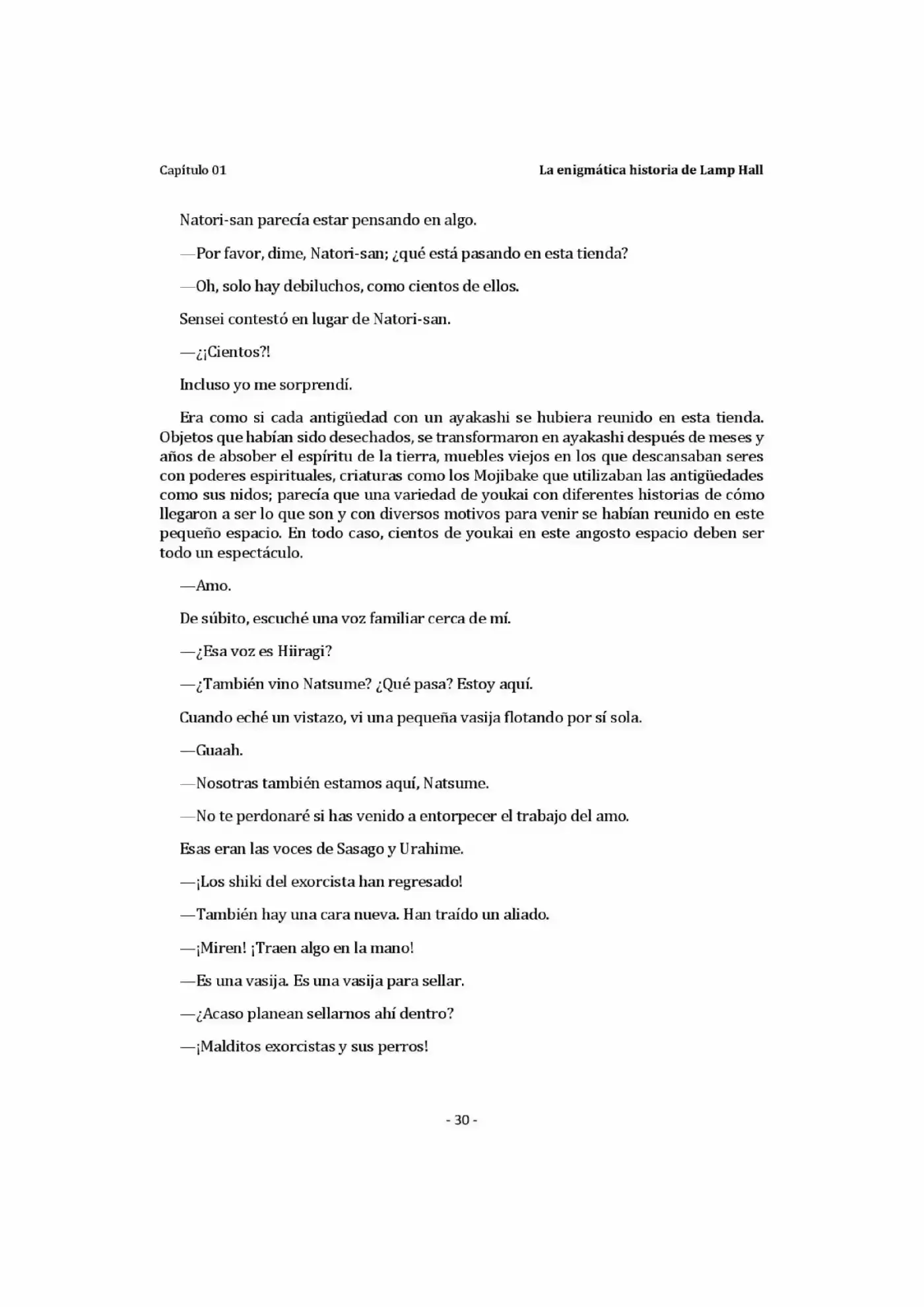 Natsume Yuujinchou Novela Ligera (Novela) - Capítulo 1 - Página 30 - LectorTMOo