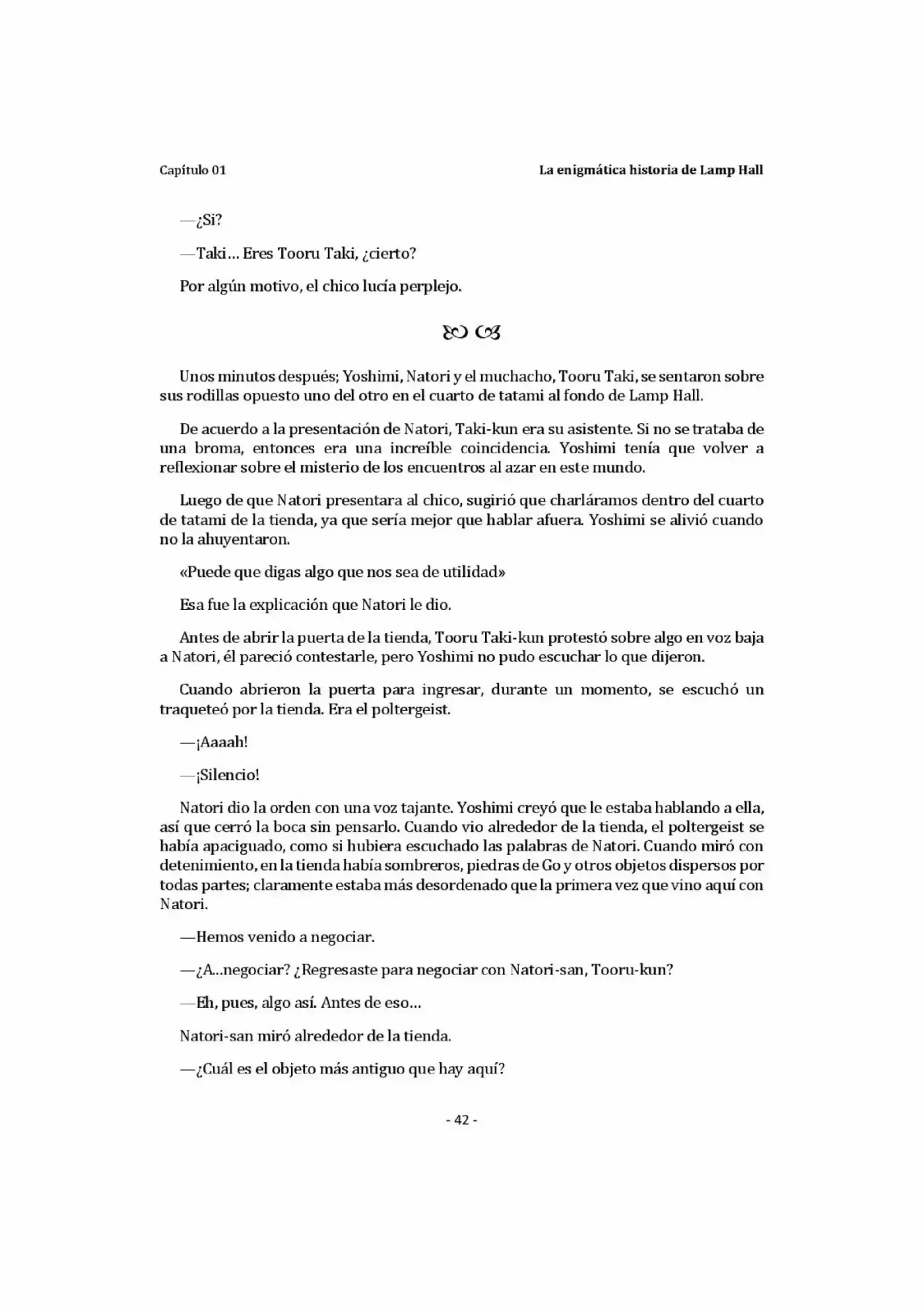 Natsume Yuujinchou Novela Ligera (Novela) - Capítulo 1 - Página 42 - LectorTMOo