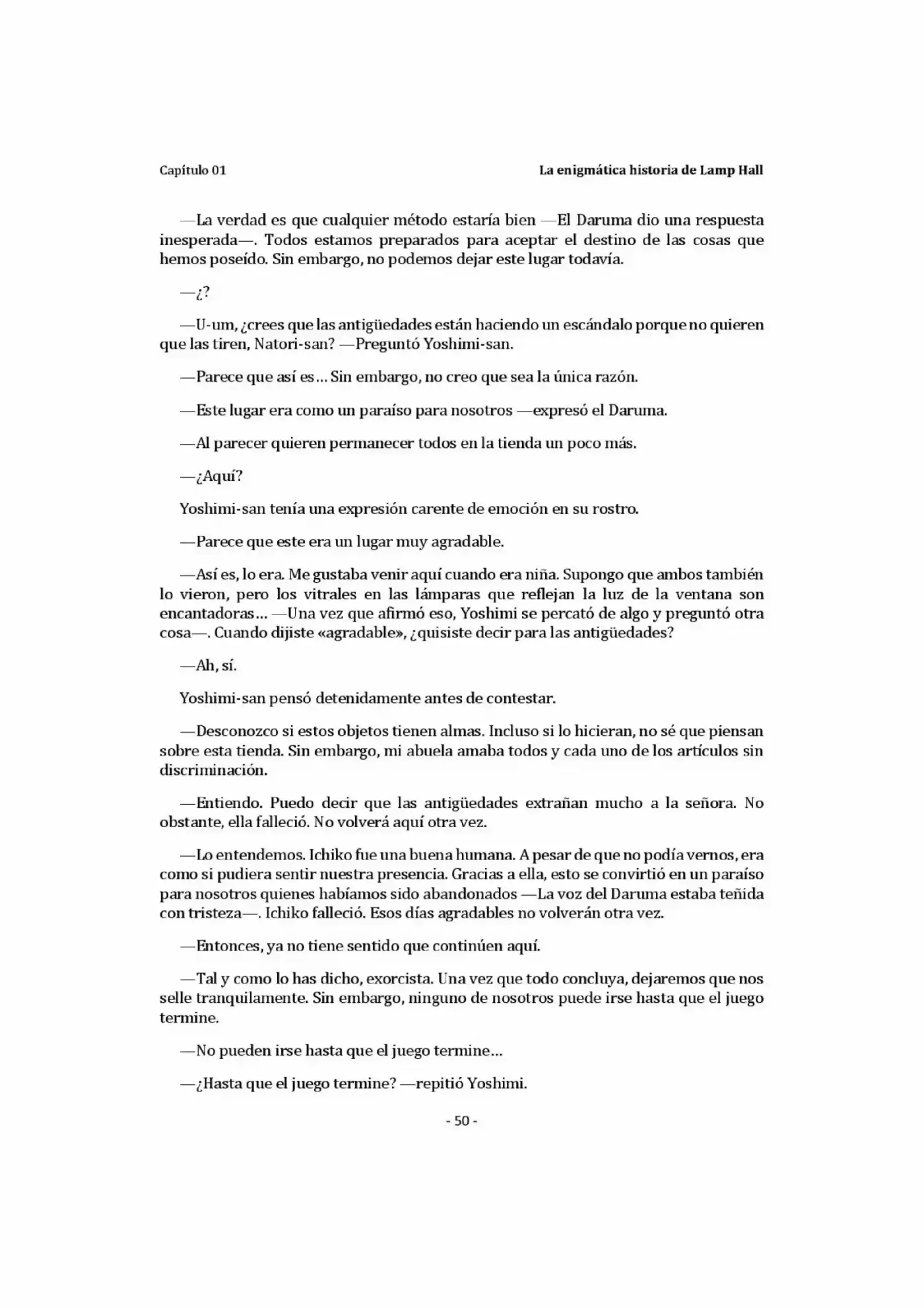 Natsume Yuujinchou Novela Ligera (Novela) - Capítulo 1 - Página 50 - LectorTMOo