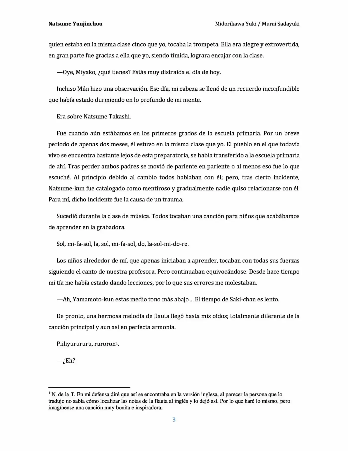 Natsume Yuujinchou Novela Ligera (Novela) - Capítulo 2 - Página 3 - LectorTMOo