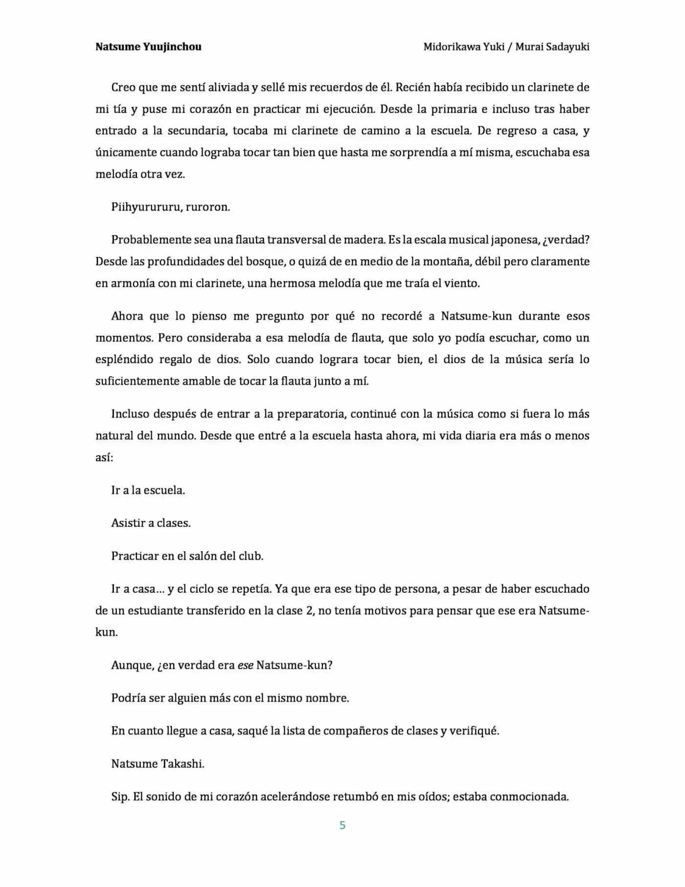 Natsume Yuujinchou Novela Ligera (Novela) - Capítulo 2 - Página 5 - LectorTMOo
