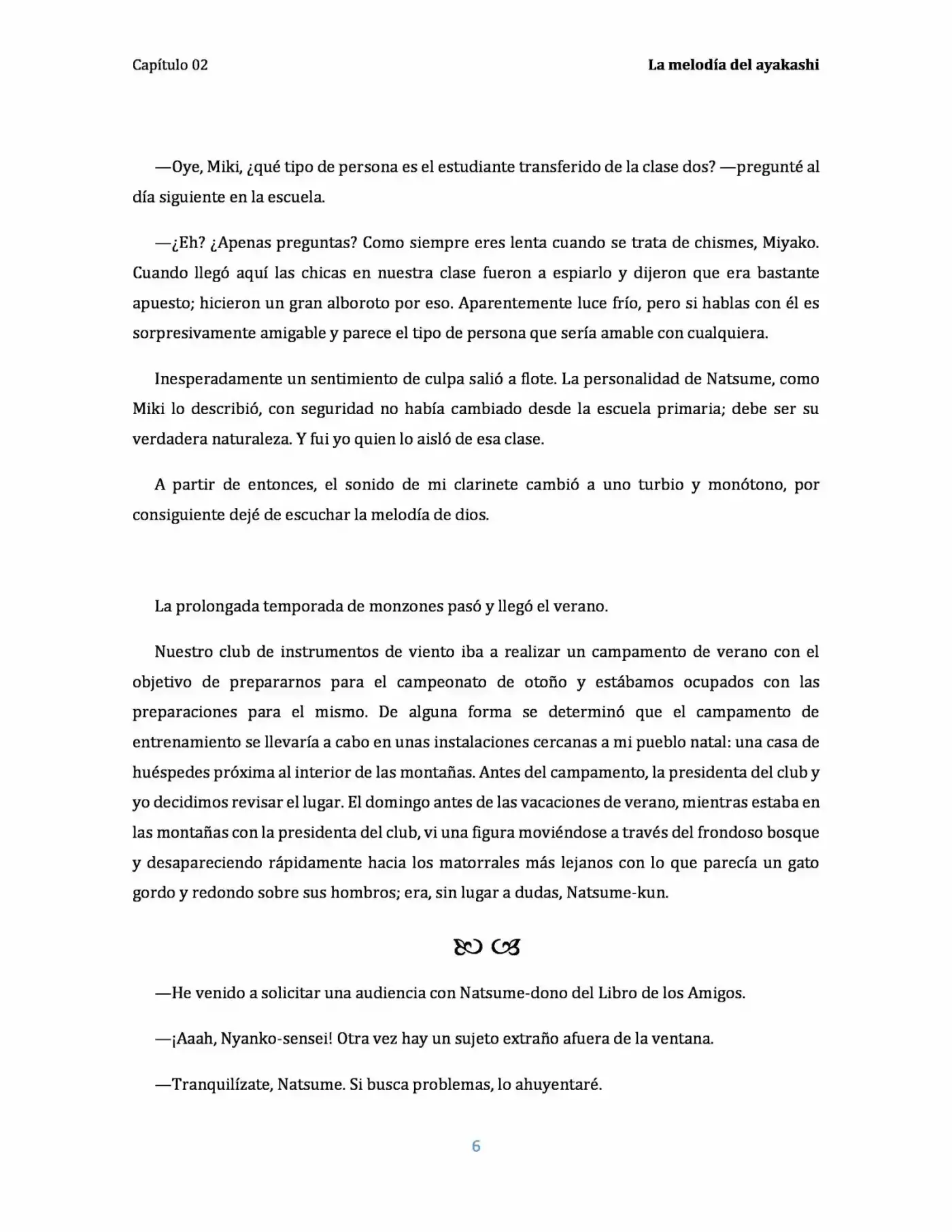Natsume Yuujinchou Novela Ligera (Novela) - Capítulo 2 - Página 6 - LectorTMOo