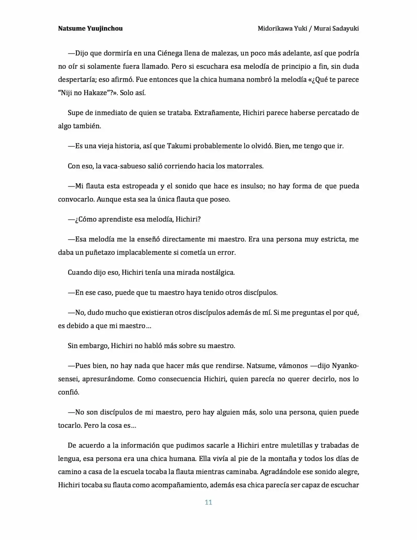 Natsume Yuujinchou Novela Ligera (Novela) - Capítulo 2 - Página 11 - LectorTMOo