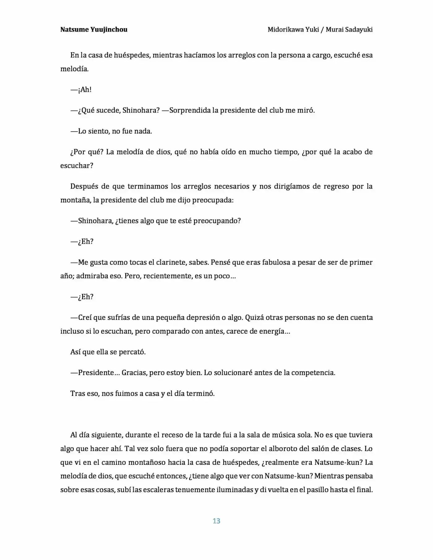 Natsume Yuujinchou Novela Ligera (Novela) - Capítulo 2 - Página 13 - LectorTMOo