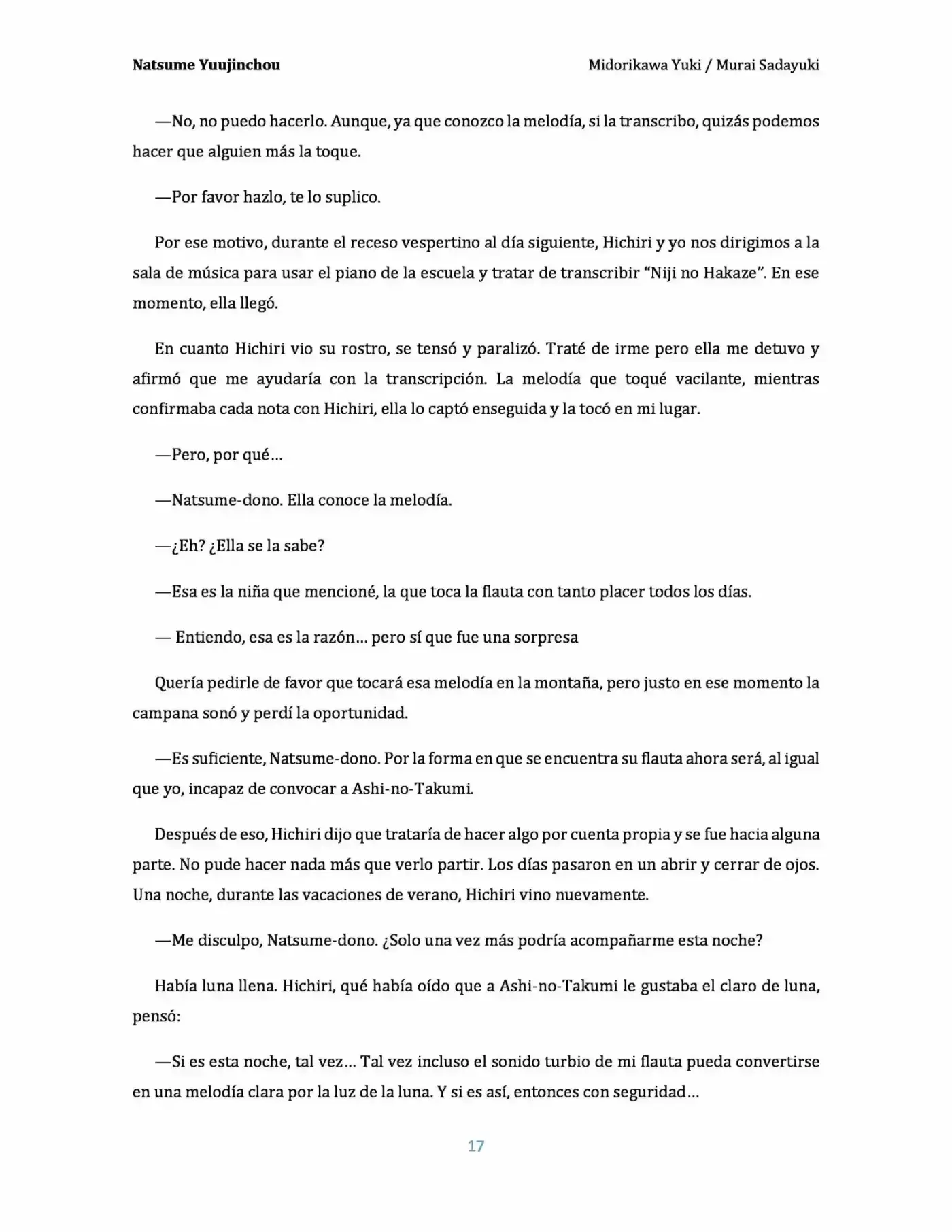 Natsume Yuujinchou Novela Ligera (Novela) - Capítulo 2 - Página 17 - LectorTMOo