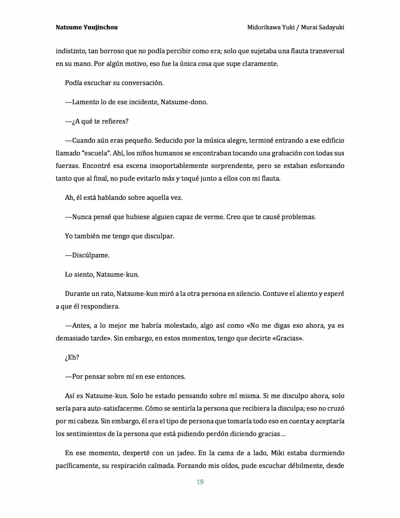 Natsume Yuujinchou Novela Ligera (Novela) - Capítulo 2 - Página 19 - LectorTMOo