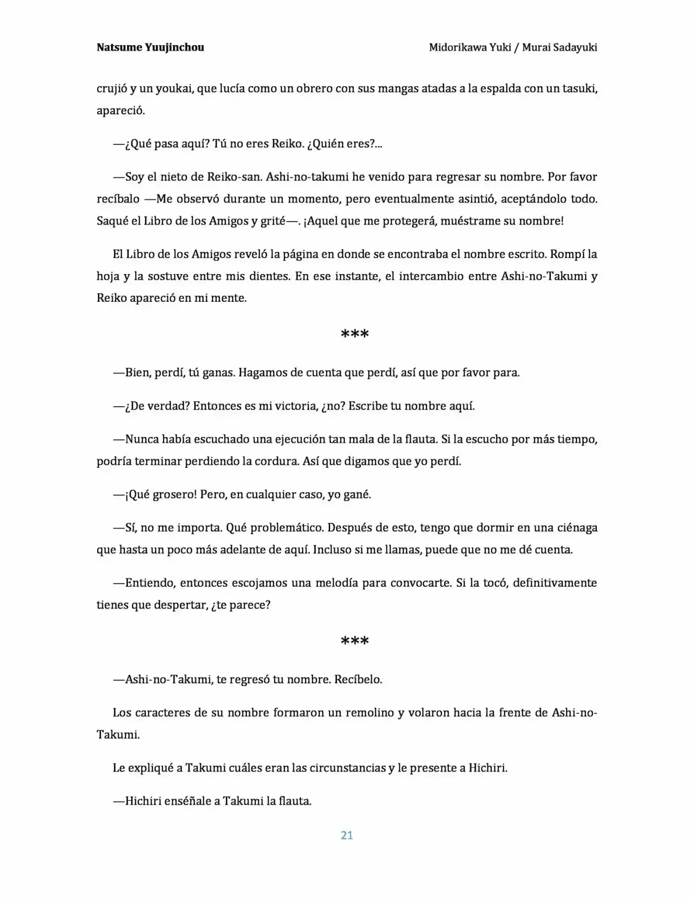 Natsume Yuujinchou Novela Ligera (Novela) - Capítulo 2 - Página 21 - LectorTMOo