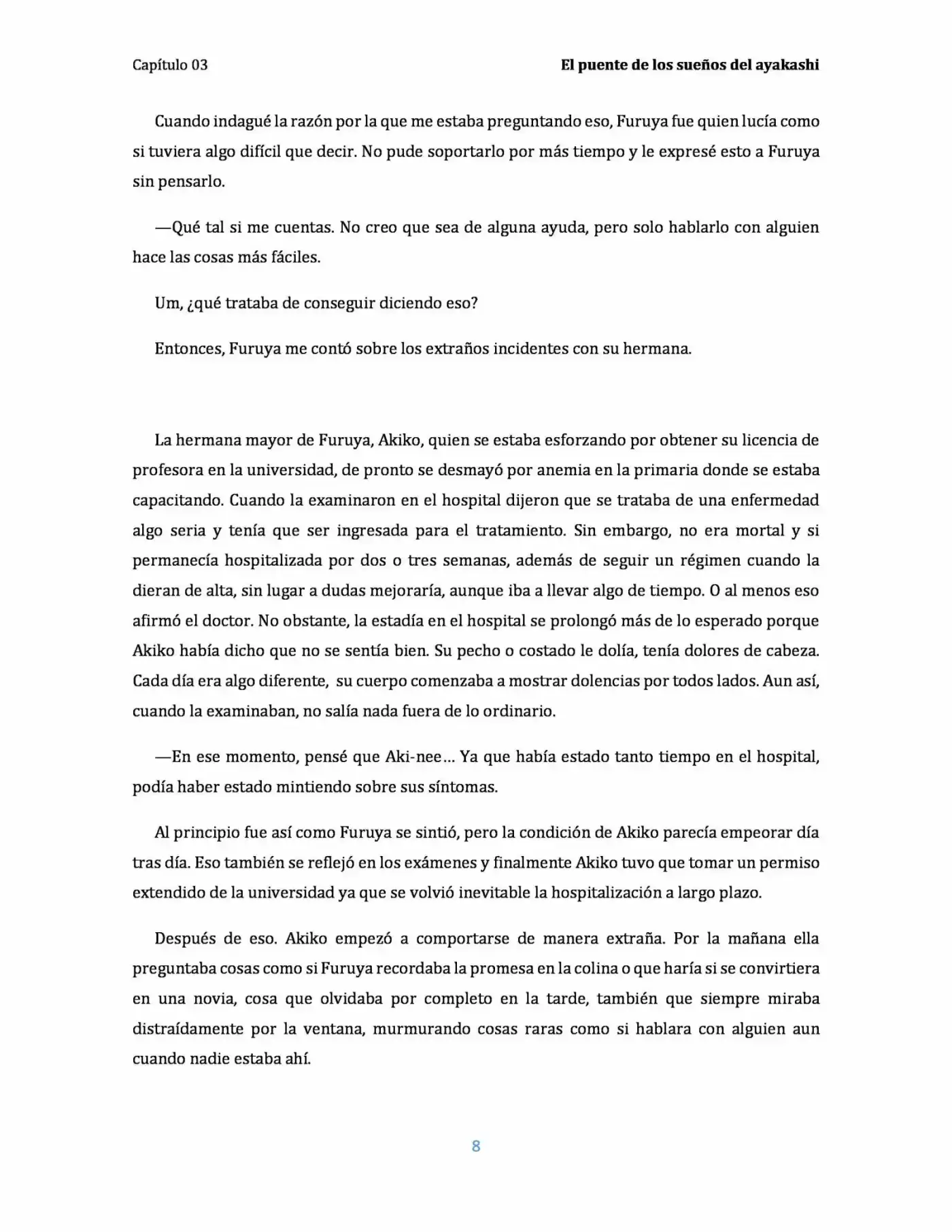 Natsume Yuujinchou Novela Ligera (Novela) - Capítulo 3 - Página 8 - LectorTMOo