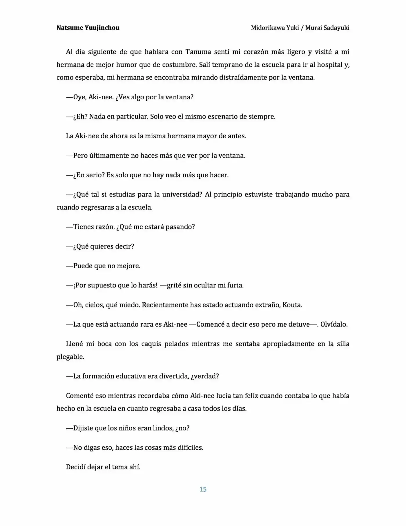 Natsume Yuujinchou Novela Ligera (Novela) - Capítulo 3 - Página 15 - LectorTMOo