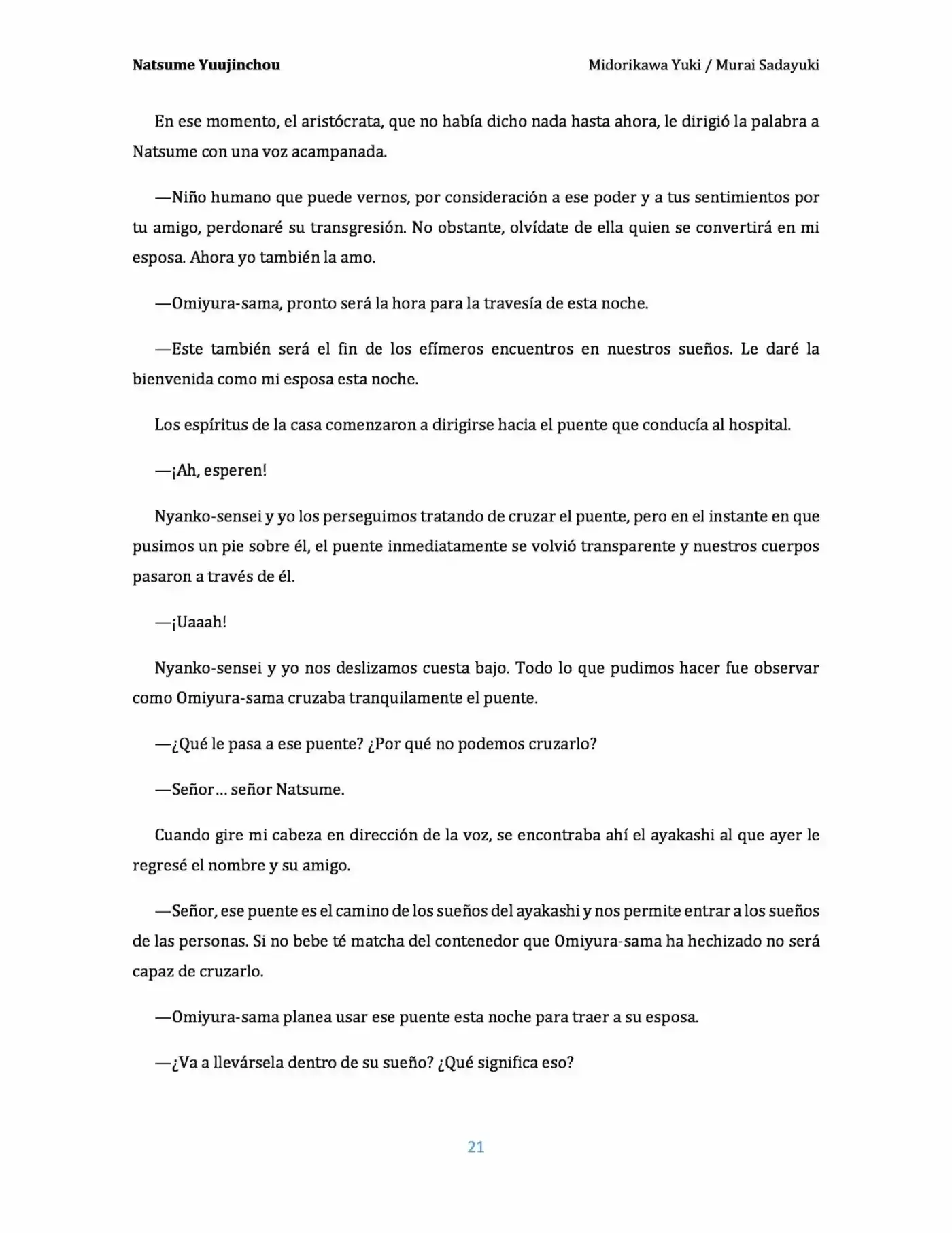 Natsume Yuujinchou Novela Ligera (Novela) - Capítulo 3 - Página 21 - LectorTMOo