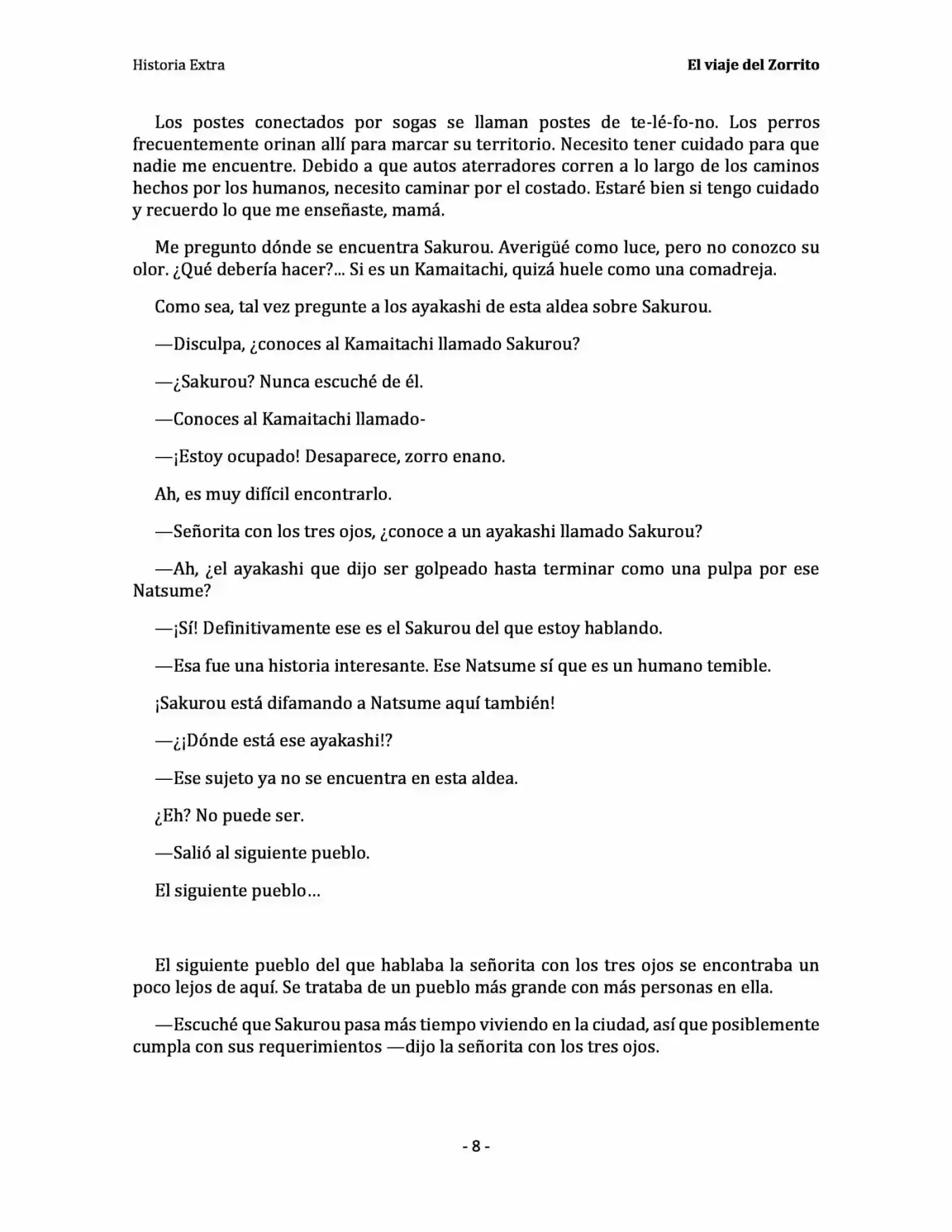 Natsume Yuujinchou Novela Ligera (Novela) - Capítulo 4 - Página 8 - LectorTMOo