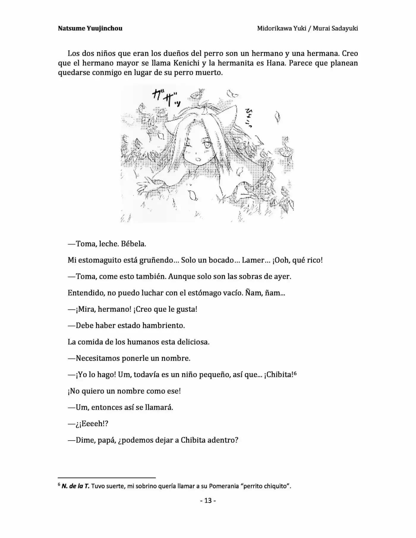 Natsume Yuujinchou Novela Ligera (Novela) - Capítulo 4 - Página 13 - LectorTMOo