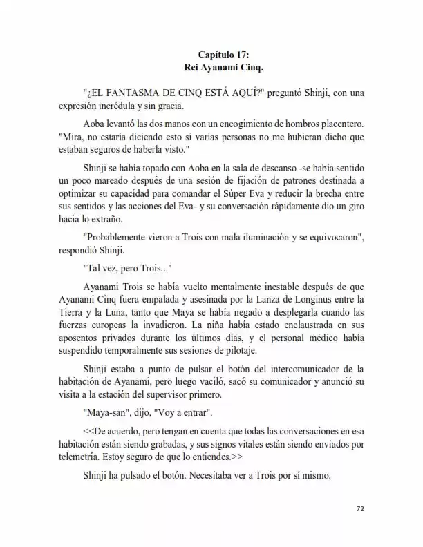 Neon Genesis Evangelion: Anima Vol. 2 (Novela) - Capítulo 17 - Página 1 - LectorTMOo