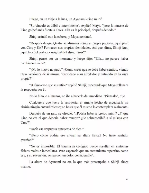 Neon Genesis Evangelion: Anima Vol. 2 (Novela) - Capítulo 18 - Página 2 - LectorTMOo