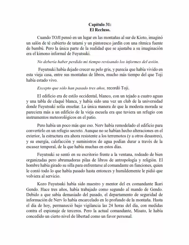 Neon Genesis Evangelion: Anima Vol. 2 (Novela) - Capítulo 31 - Página 1 - LectorTMOo