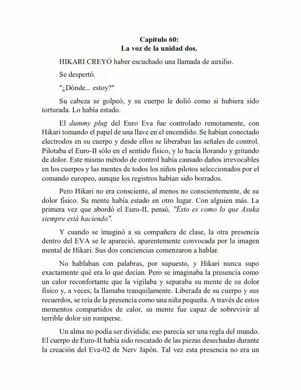 Neon Genesis Evangelion: Anima Vol. 2 (Novela) - Capítulo 60 - Página 1 - LectorTMOo