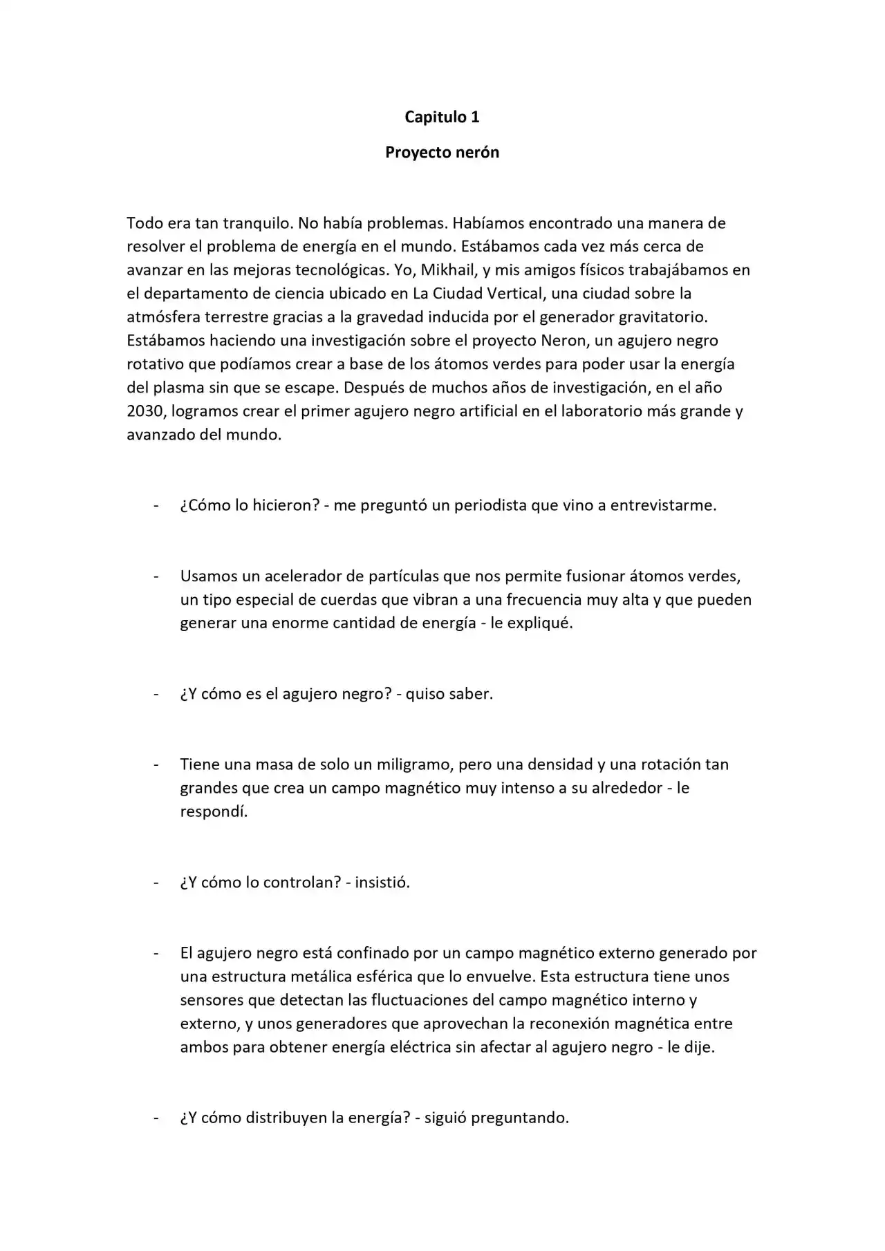 Neron El Ojo Del Universp (Novela) - Capítulo 1 - Página 1 - LectorTMOo