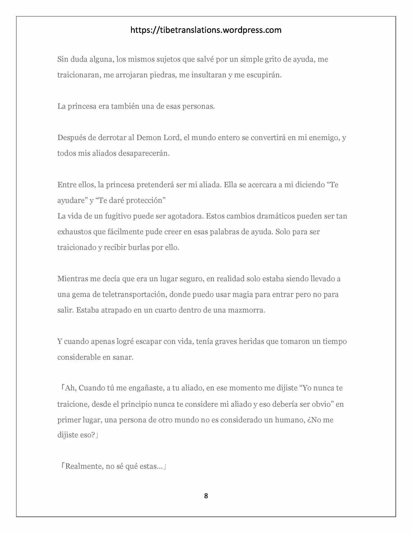 Nidome No Yuusha (Novela) - Capítulo 2 - Página 8 - LectorTMOo