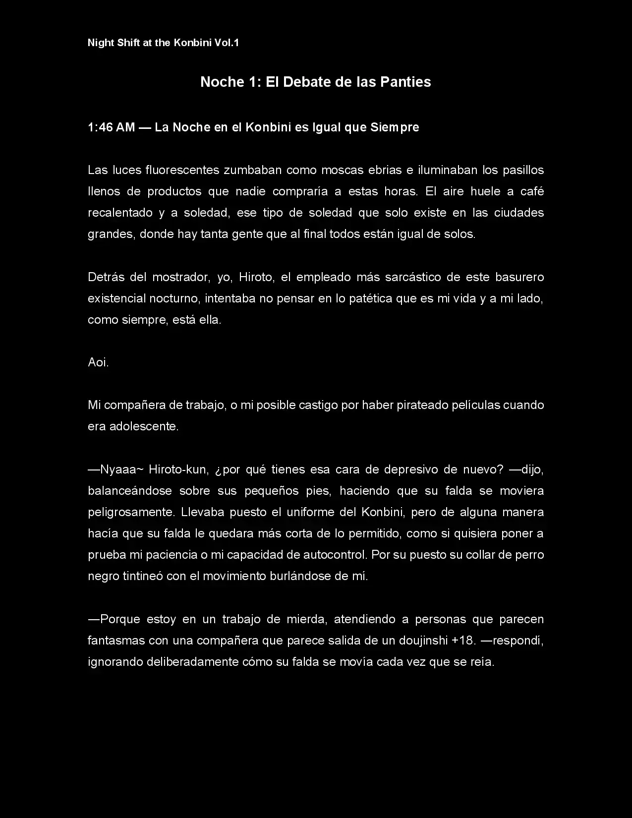 Night Shift At The Konbini (Novela) - Capítulo 1 - Página 3 - LectorTMOo