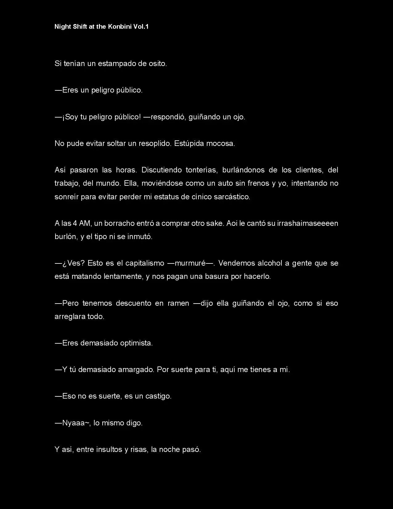 Night Shift At The Konbini (Novela) - Capítulo 1 - Página 6 - LectorTMOo
