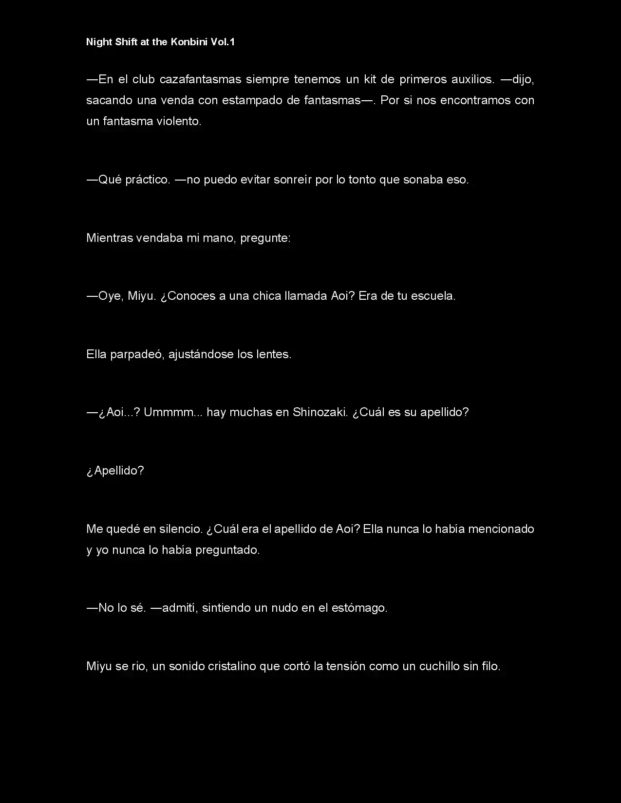 Night Shift At The Konbini (Novela) - Capítulo 11 - Página 4 - LectorTMOo