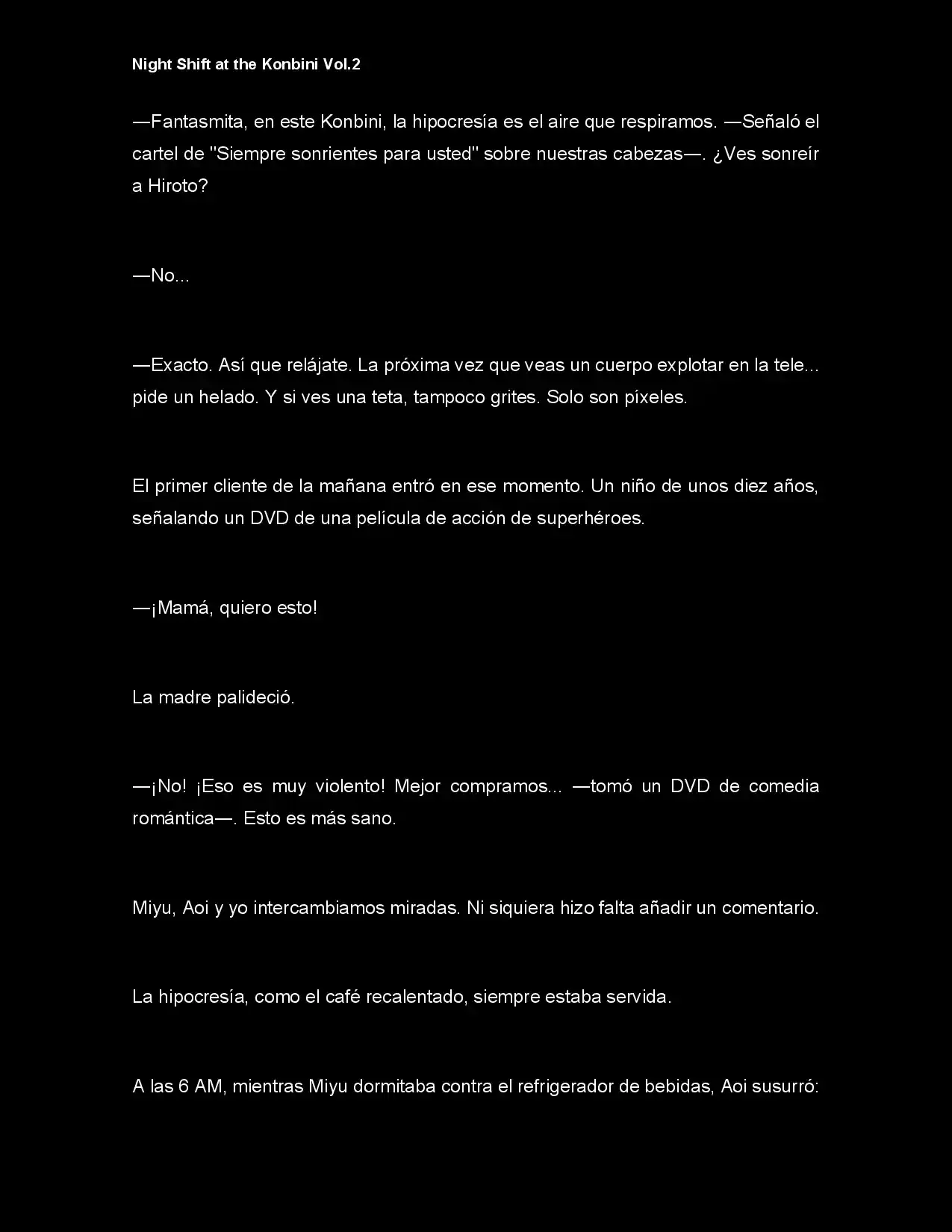 Night Shift At The Konbini (Novela) - Capítulo 15 - Página 7 - LectorTMOo