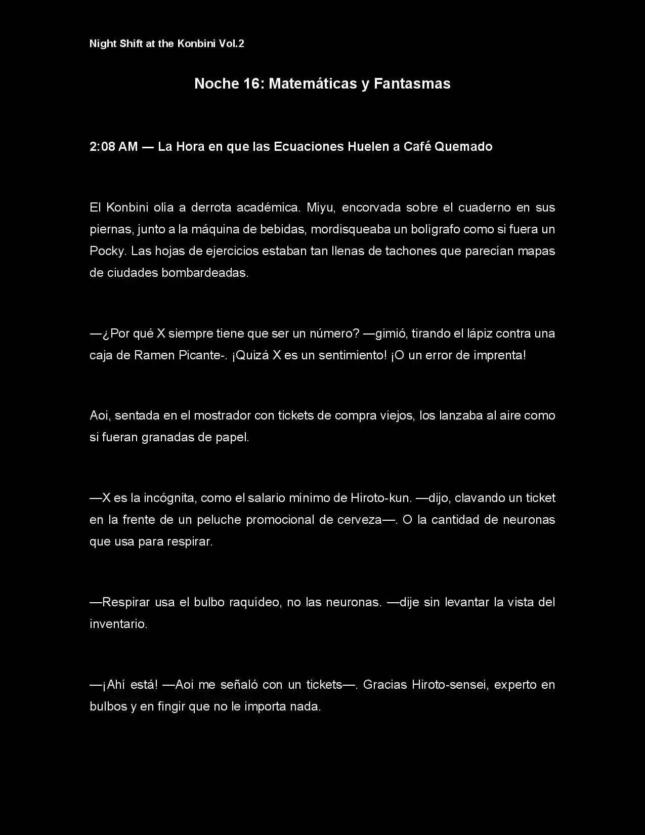 Night Shift At The Konbini (Novela) - Capítulo 16 - Página 3 - LectorTMOo
