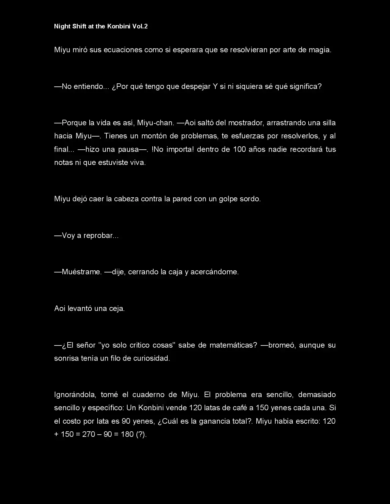 Night Shift At The Konbini (Novela) - Capítulo 16 - Página 4 - LectorTMOo