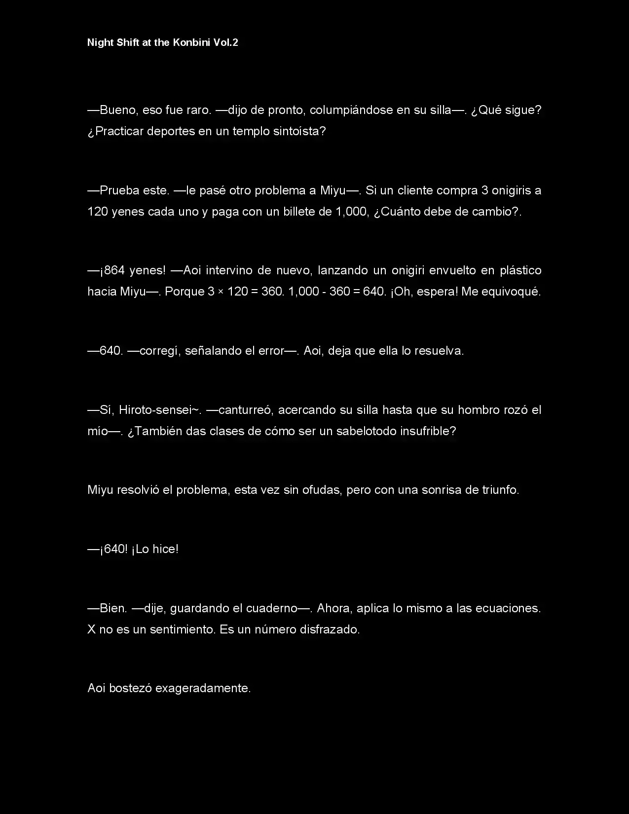 Night Shift At The Konbini (Novela) - Capítulo 16 - Página 7 - LectorTMOo