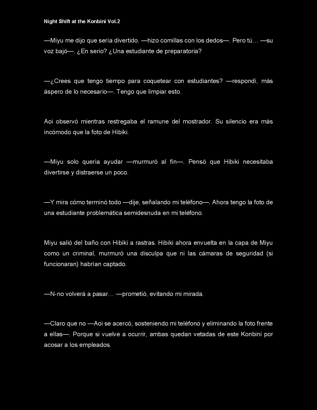 Night Shift At The Konbini (Novela) - Capítulo 19 - Página 8 - LectorTMOo