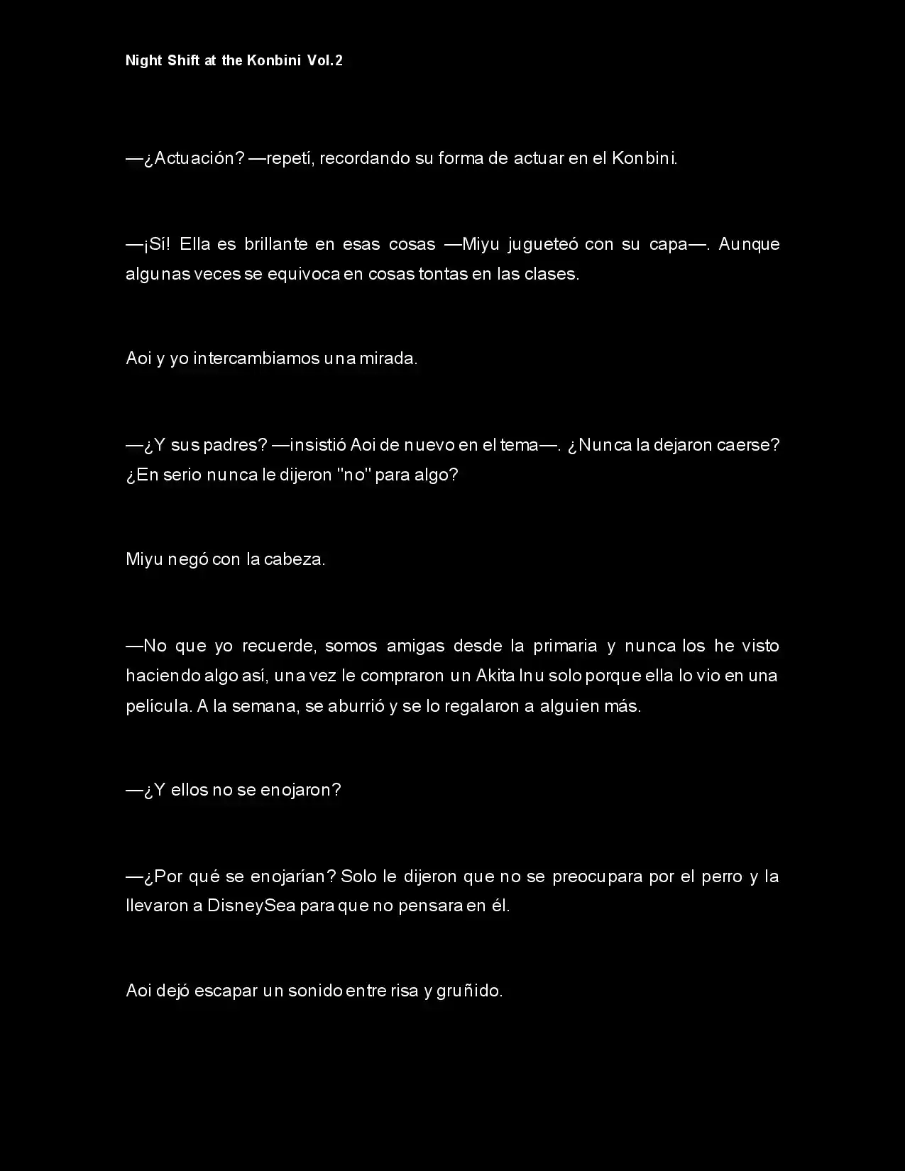 Night Shift At The Konbini (Novela) - Capítulo 20 - Página 8 - LectorTMOo