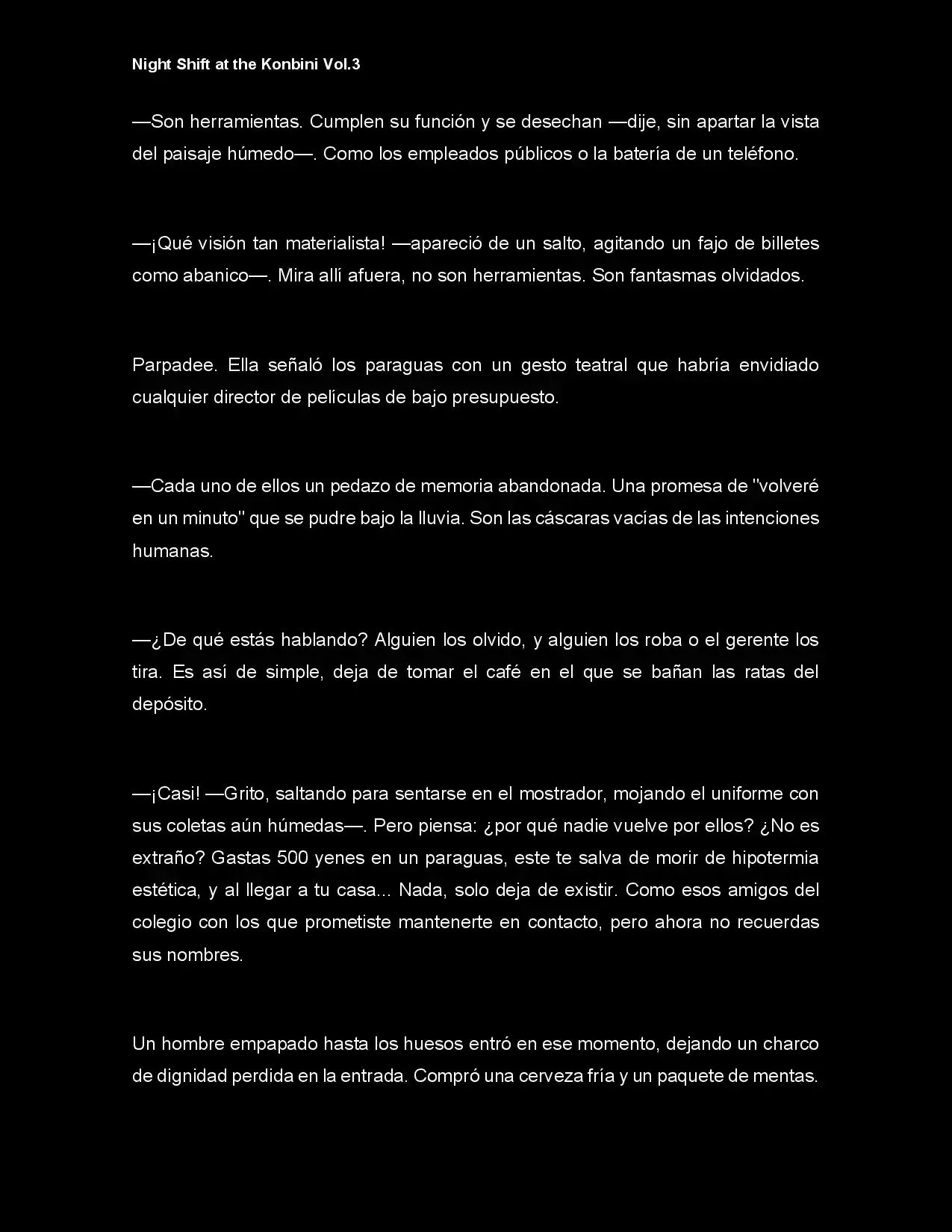 Night Shift At The Konbini (Novela) - Capítulo 25 - Página 4 - LectorTMOo