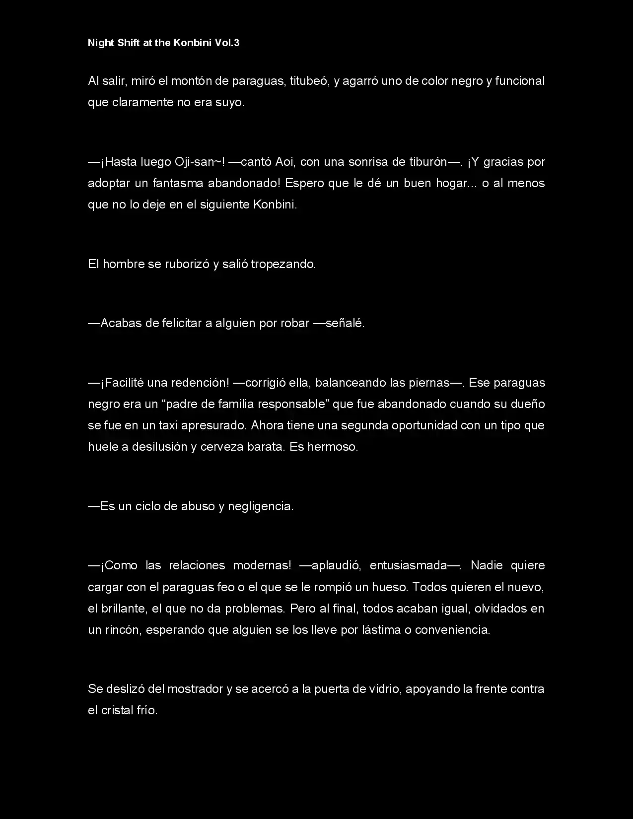 Night Shift At The Konbini (Novela) - Capítulo 25 - Página 5 - LectorTMOo