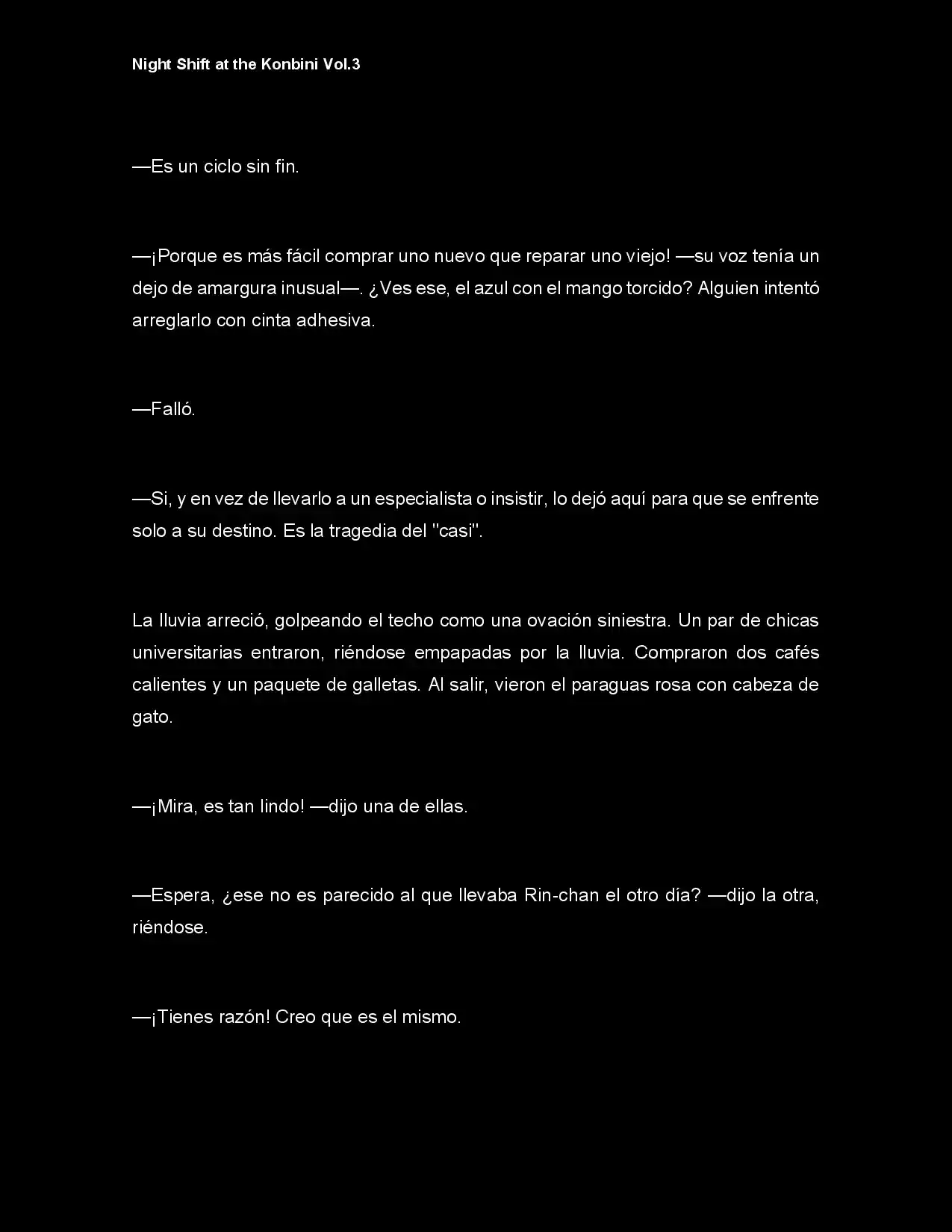 Night Shift At The Konbini (Novela) - Capítulo 25 - Página 7 - LectorTMOo